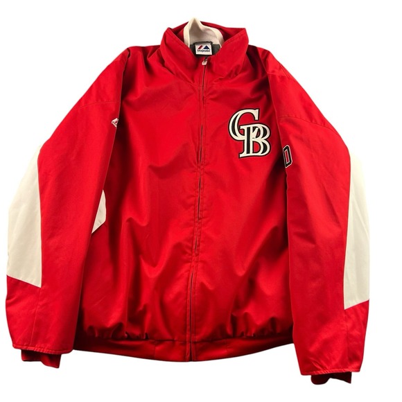 Colorado Rockies MLB Majestic Therma‎ Base Fleece Lined Red Jacket